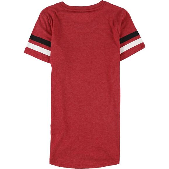 NFL Womens Atlanta Falcons Rhinestone Embellished T-Shirt, Red, NWT - Picture 2 of 2